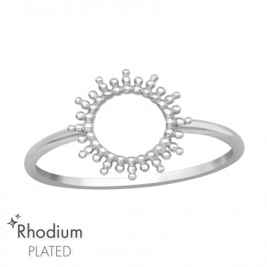 Sun - 925 Sterling Silver Simple Rings SD47147