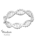 Dna - 925 Sterling Silver Simple Rings SD47151
