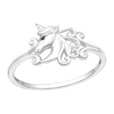 Horse - 925 Sterling Silver Simple Rings SD47222