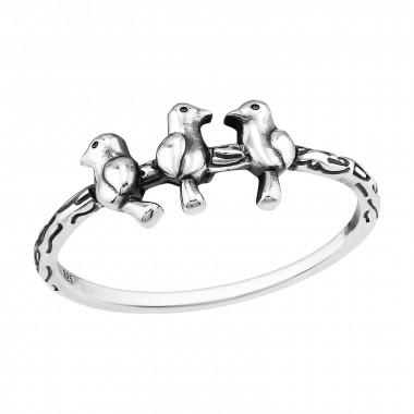 Birds - 925 Sterling Silver Simple Rings SD47667