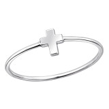 6mm Cross - 925 Sterling Silver Simple Rings SD50622 6mm Cross - 925 Sterling Silver Simple Rings SD50622