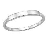 Flat Bar - 925 Sterling Silver Simple Rings SD51020