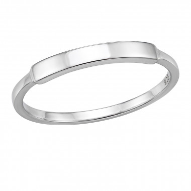 Flat Bar - 925 Sterling Silver Simple Rings SD51020