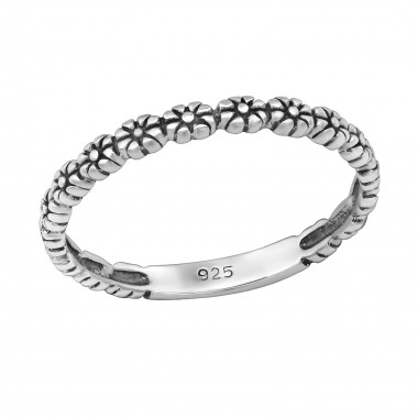 Sprinkled - 925 Sterling Silver Simple Rings SD6486