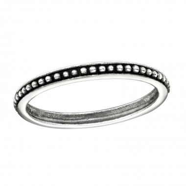 Gear - 925 Sterling Silver Simple Rings SD6489
