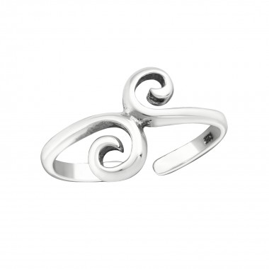 Whirls - 925 Sterling Silver Toe Rings SD15851