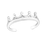 Crown - 925 Sterling Silver Toe Rings SD20979
