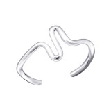 Wave - 925 Sterling Silver Toe Rings SD21050