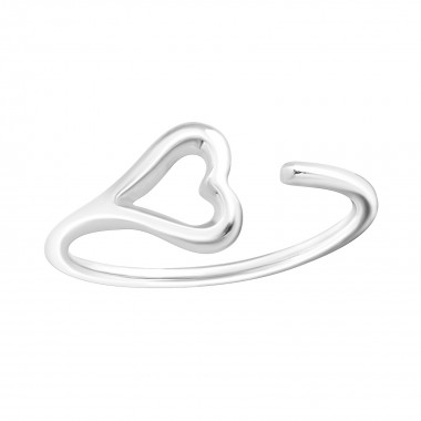 Heart - 925 Sterling Silver Toe Rings SD21261