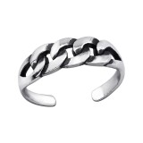 Patterned - 925 Sterling Silver Toe Rings SD27629
