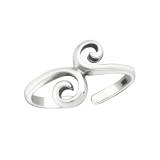 Spiral - 925 Sterling Silver Toe Rings SD29395