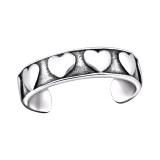 Heart - 925 Sterling Silver Toe Rings SD29406