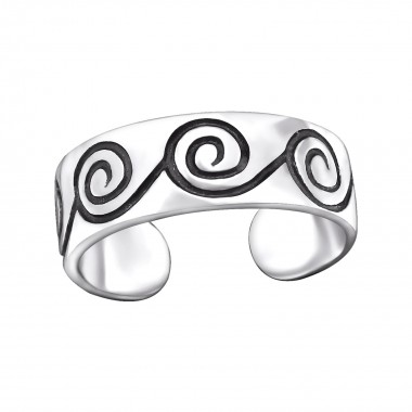 Spiral - 925 Sterling Silver Toe Rings SD29409