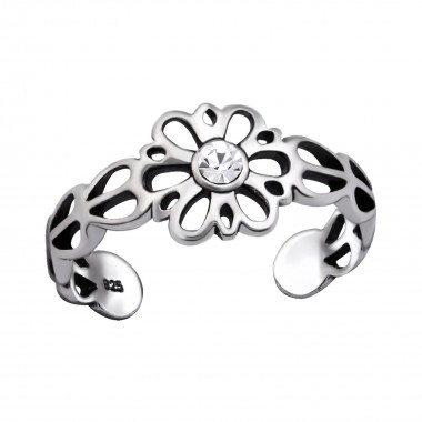 Flower - 925 Sterling Silver Toe Rings SD29413