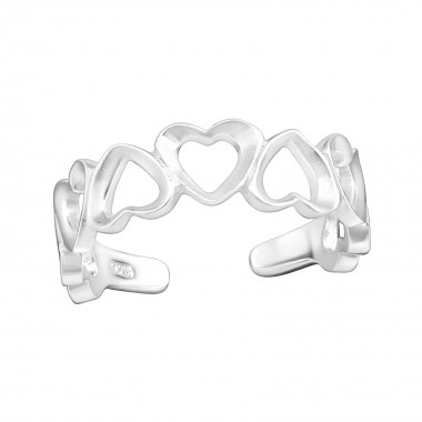 Heart - 925 Sterling Silver Toe Rings SD34956
