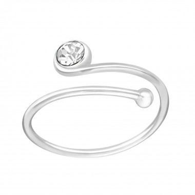 Single Stone - 925 Sterling Silver Toe Rings SD36179