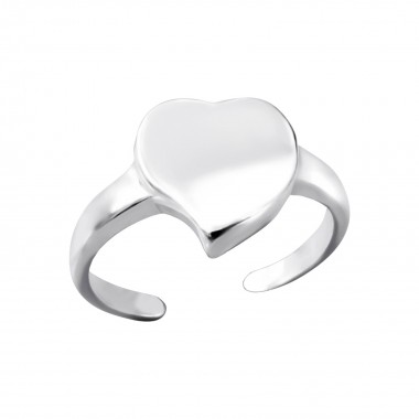 Full curved heart - 925 Sterling Silver Toe Rings SD3831