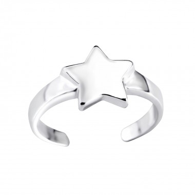 Star - 925 Sterling Silver Toe Rings SD3832