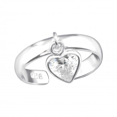 Heart - 925 Sterling Silver Toe Rings SD38369