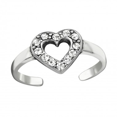 Heart - 925 Sterling Silver Toe Rings SD38441