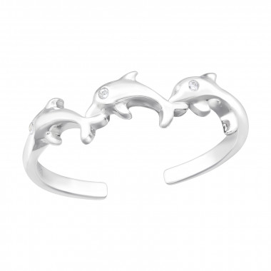 Dolphin - 925 Sterling Silver Toe Rings SD40042