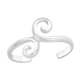 Spiral - 925 Sterling Silver Toe Rings SD41492
