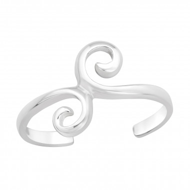 Spiral - 925 Sterling Silver Toe Rings SD41492