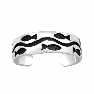 Fish - 925 Sterling Silver Toe Rings SD42798