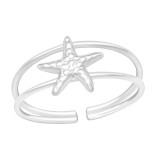 Starfish - 925 Sterling Silver Toe Rings SD43282