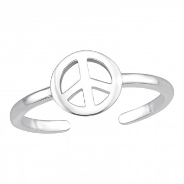 Peace - 925 Sterling Silver Toe Rings SD45297