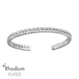 Braided - 925 Sterling Silver Toe Rings SD47487