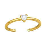 Heart - 925 Sterling Silver Toe Rings SD47549