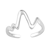 Wave - 925 Sterling Silver Toe Rings SD48483