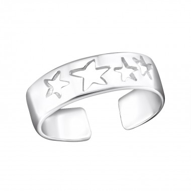 Cut out stars - 925 Sterling Silver Toe Rings SD4848