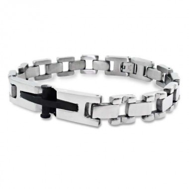 Cross - 316L Surgical Grade Stainless Steel Men Steel Bracelet SD1898