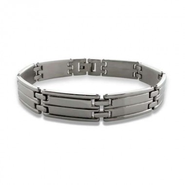 Chained links - 316L Surgical Grade Stainless Steel Men Steel Bracelet SD7680