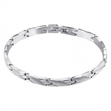 Interweave - 316L Surgical Grade Stainless Steel Men Steel Bracelet SD7681