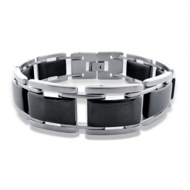 Chained links - 316L Surgical Grade Stainless Steel Men Steel Bracelet SD7702