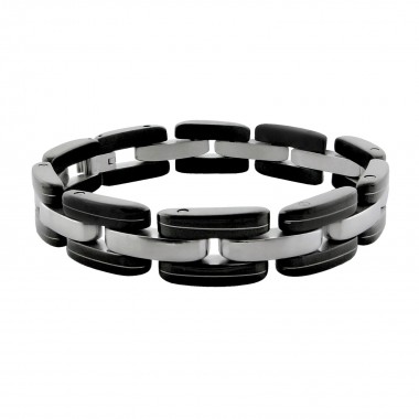 Cuff bangle - 316L Surgical Grade Stainless Steel Men Steel Bracelet SD7705