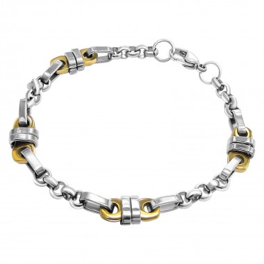 Chain - 316L Surgical Grade Stainless Steel Men Steel Bracelet SD9693