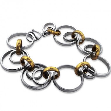 Rings - 316L Surgical Grade Stainless Steel Women Steel Bracelet SD9363