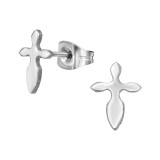 Cross - 316L Surgical Grade Stainless Steel Stainless Steel Ear studs SD11386