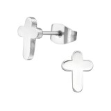 Cross - 316L Surgical Grade Stainless Steel Stainless Steel Ear studs SD1272
