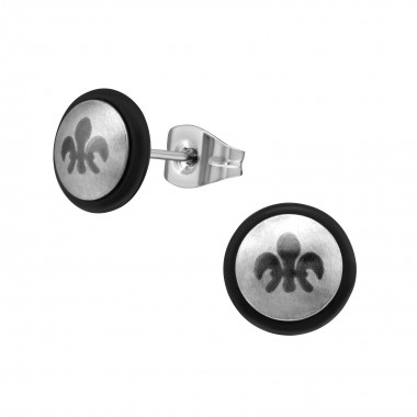 Fleur-de-lis - 316L Surgical Grade Stainless Steel Stainless Steel Ear studs SD1289