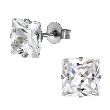 Square - 316L Surgical Grade Stainless Steel Stainless Steel Ear studs SD1294