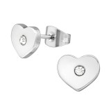 Heart - 316L Surgical Grade Stainless Steel Stainless Steel Ear studs SD1805