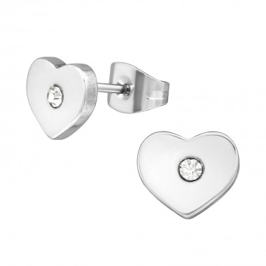 Heart - 316L Surgical Grade Stainless Steel Stainless Steel Ear studs SD1805