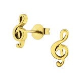 Music - 316L Surgical Grade Stainless Steel Stainless Steel Ear studs SD28571