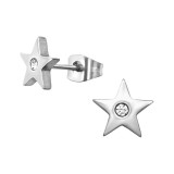 Star - 316L Surgical Grade Stainless Steel Stainless Steel Ear studs SD28776