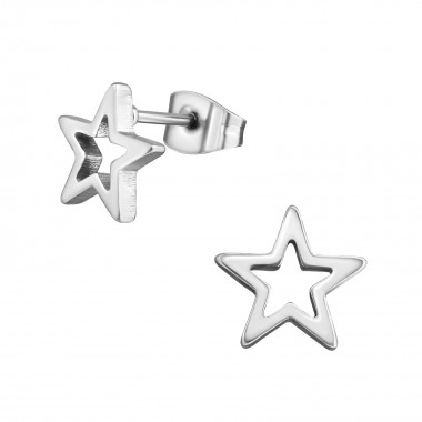 Star - 316L Surgical Grade Stainless Steel Stainless Steel Ear studs SD28798
